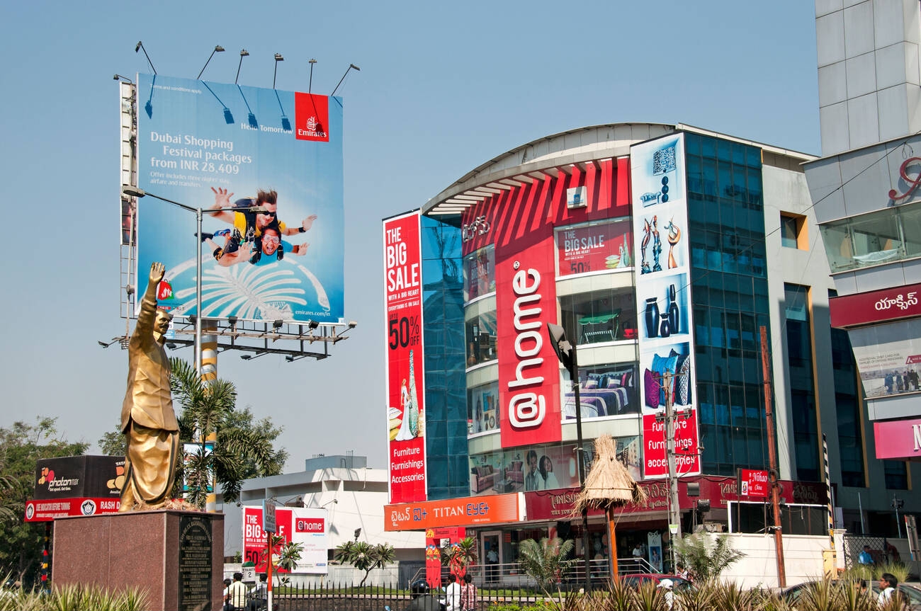 Mall and super market advertising